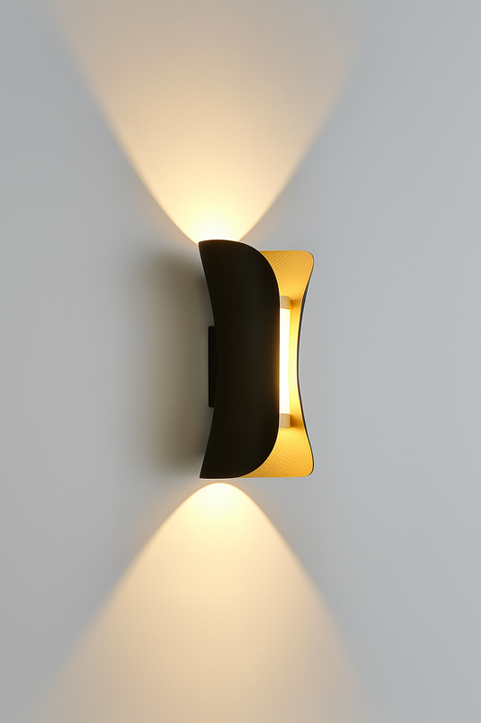 Modern Indoor/Outdoor Hourglass Wall Sconce