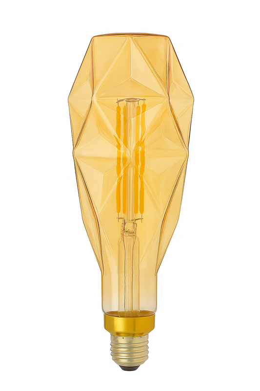 BROOKS LED Geometric Vintage Bulb – 220-240V Decorative Energy Saving Light