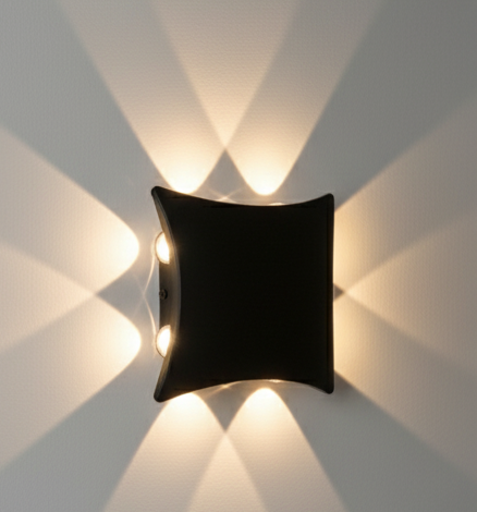 Modern Square LED Wall Sconce – Soft Glow with Unique Light Projection
