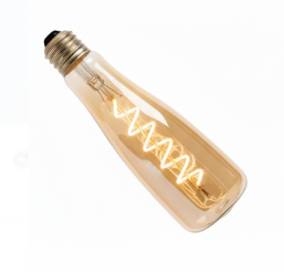 Antique Edison Spiral LED Bulb | Flask Shape | E27 Base