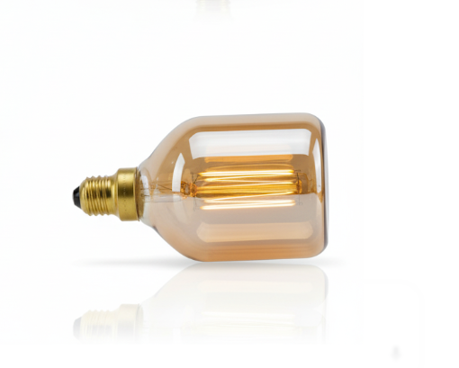 Industrial Chic: Amber LED Tube Filament Bulb | E27 | Statement Lighting