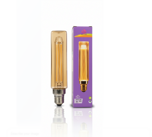 BROOKS LED Vintage Tube Filament Bulb – 220-240V Energy Saving Light