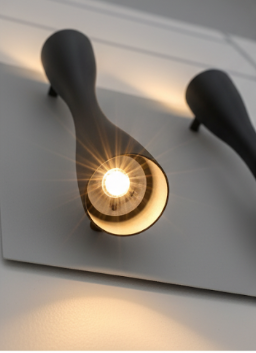 Contemporary LED Wall Light – Adjustable Spotlight Sconce