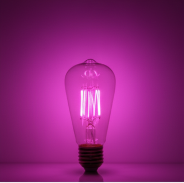 Vintage Edison ST64 Smart LED Bulb - RGB Color-Changing