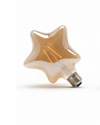 Star-Shaped Amber LED Bulb
