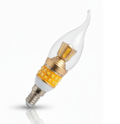 Brooks LED Flame Tip Candelabra Bulb - E14 Base - Warm White Ambiance