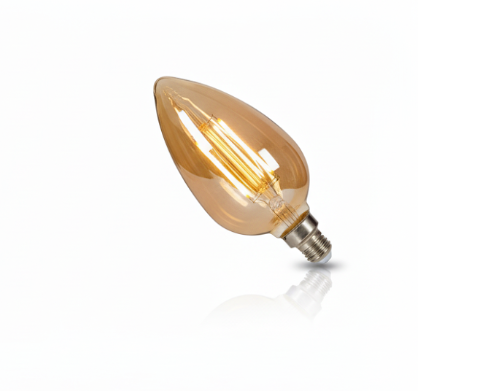 Create a Cozy Glow with the Brooks Amber Decorative LED Bulb