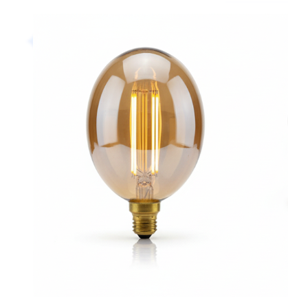 Elevate Your Decor: Amber G95 Globe LED Filament Bulb | E27