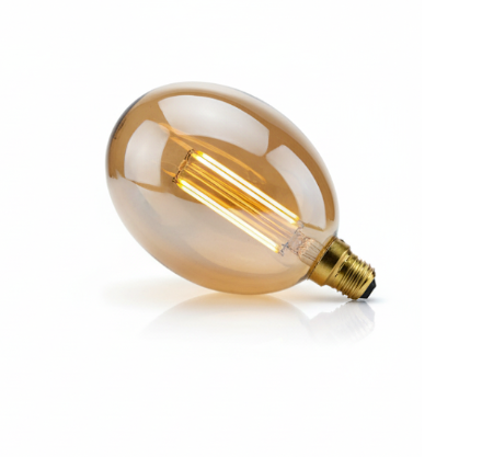 Elevate Your Decor: Amber G95 Globe LED Filament Bulb | E27
